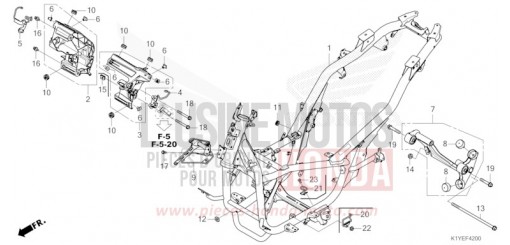 CARROSSERIE DE CHASSIS WW125SS de 2025